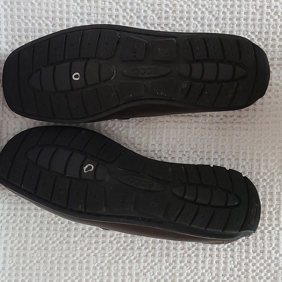 Ecco brown pebbled leather loafers, 43, U.S. 9-9.5